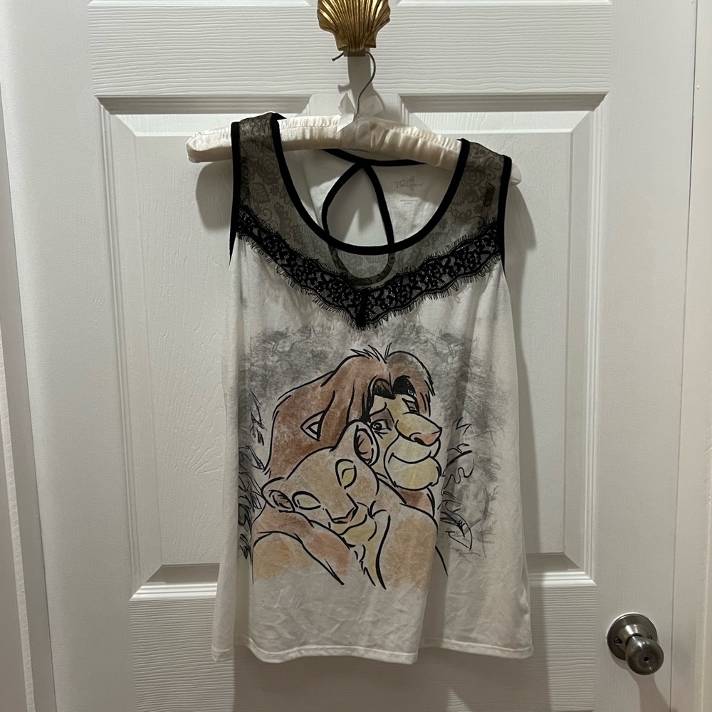 Disney Boutique WDW Lion King lace keyhole top